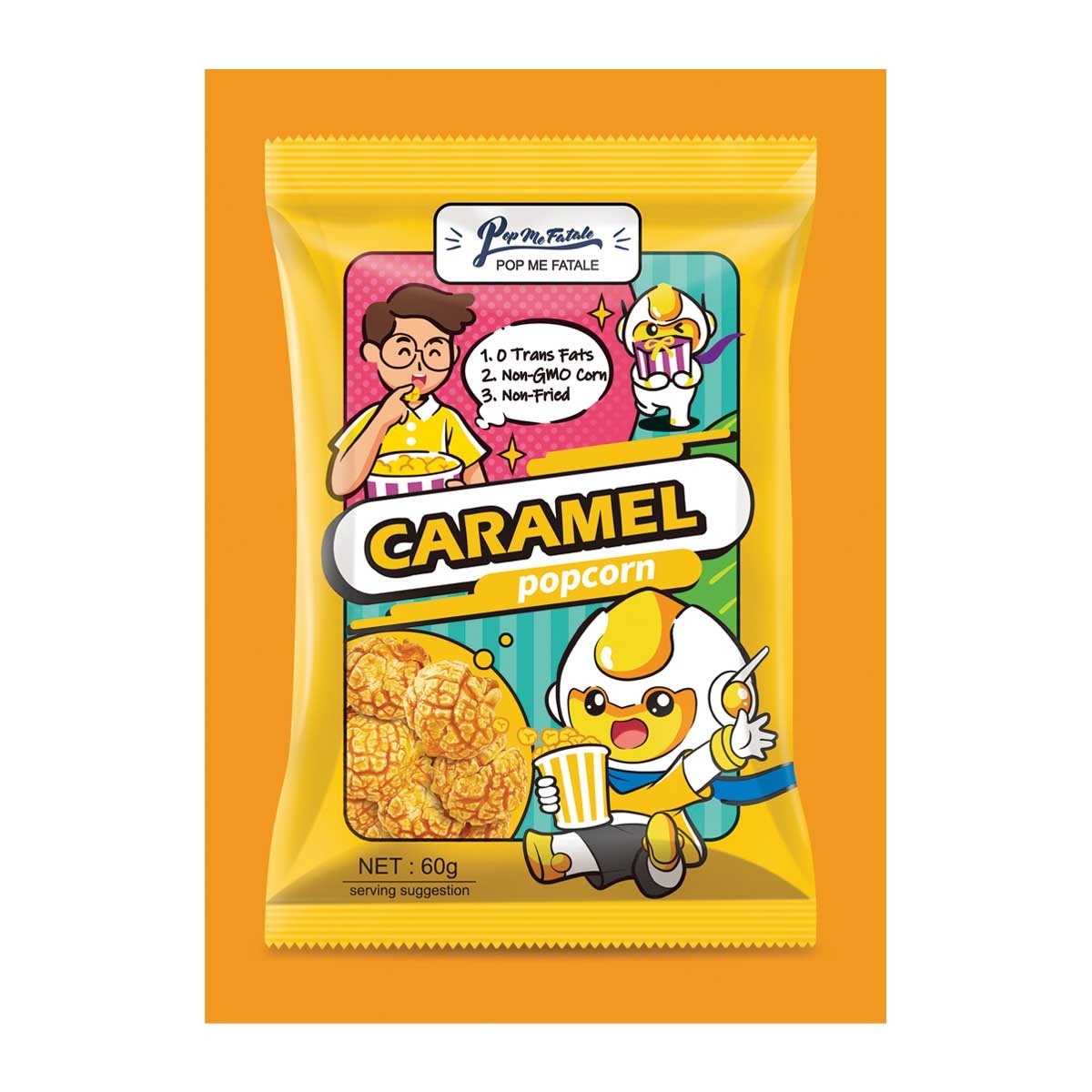 POP ME FATALE Caramel Flv Bag Popcorn