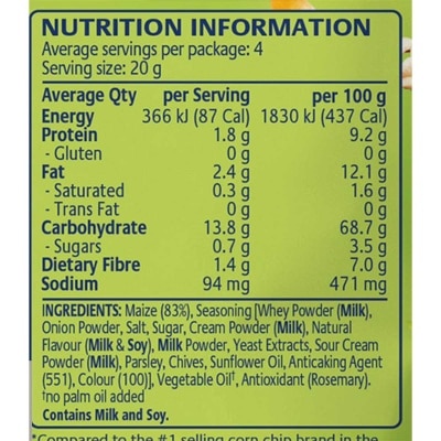 REAL FOODS Gluten Free Corn Thins-&chives