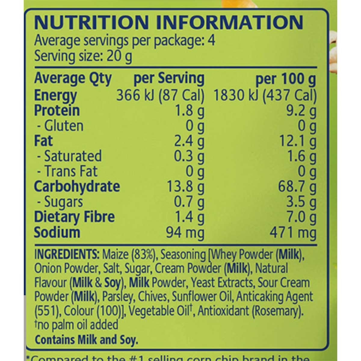 REAL FOODS Gluten Free Corn Thins-&chives