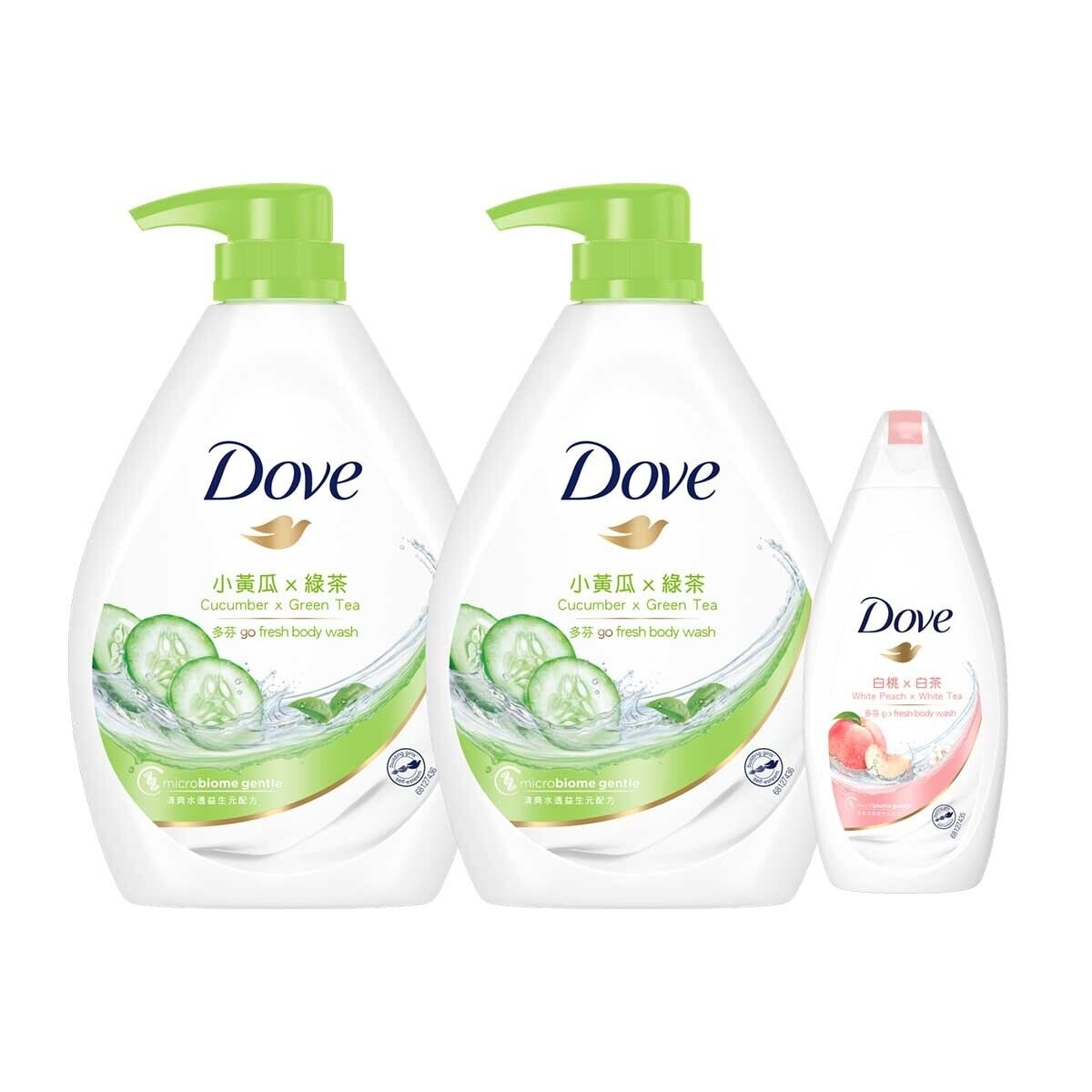 DOVE Go Fresh Body Wash - Aqua Tp (random Free Gift)