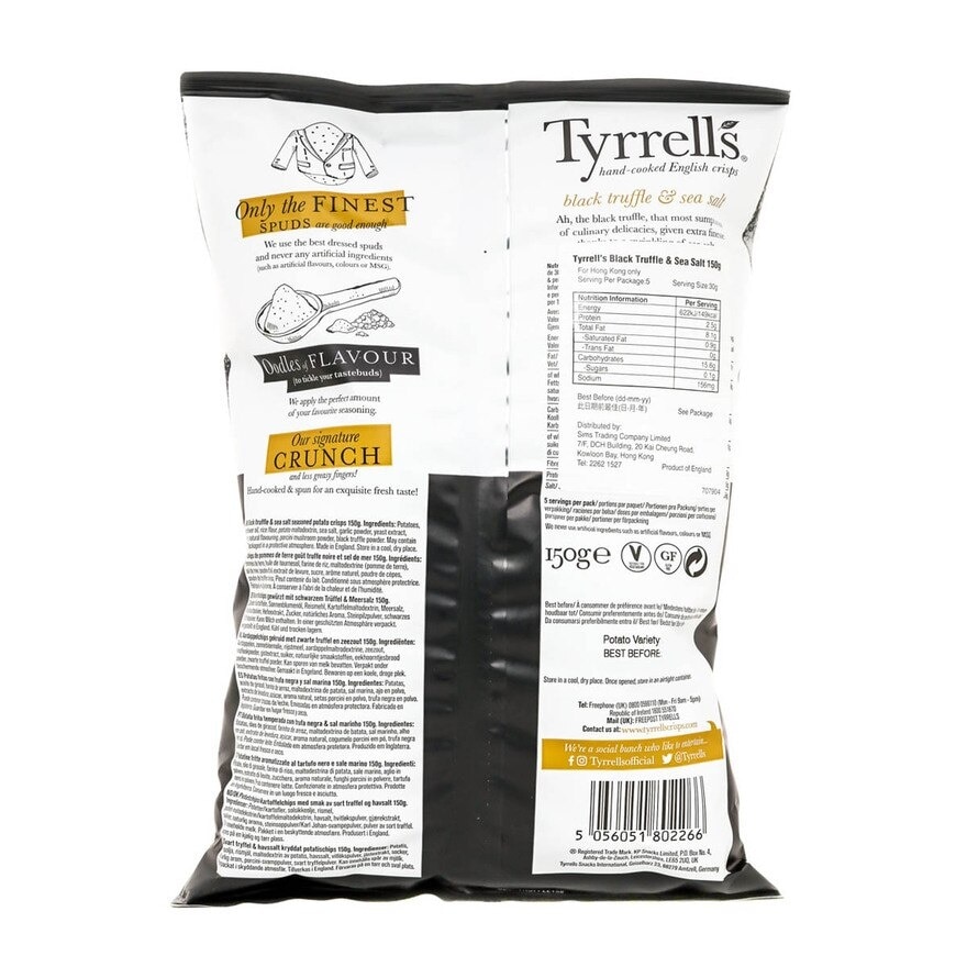 TYRRELLS Truffle&sea Salt P. Chips