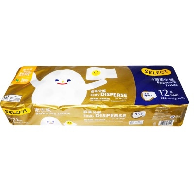 SELECT Bathroom Tissue-disperse 4ply (Random Packaging)