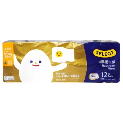 SELECT 4ply Bathroom Tissue (Random Packaging)
