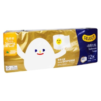 SELECT Bathroom Tissue-disperse 4ply (Random Packaging)