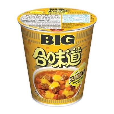 NISSIN Big Cup Inst Ndl Cheese Curry Flv