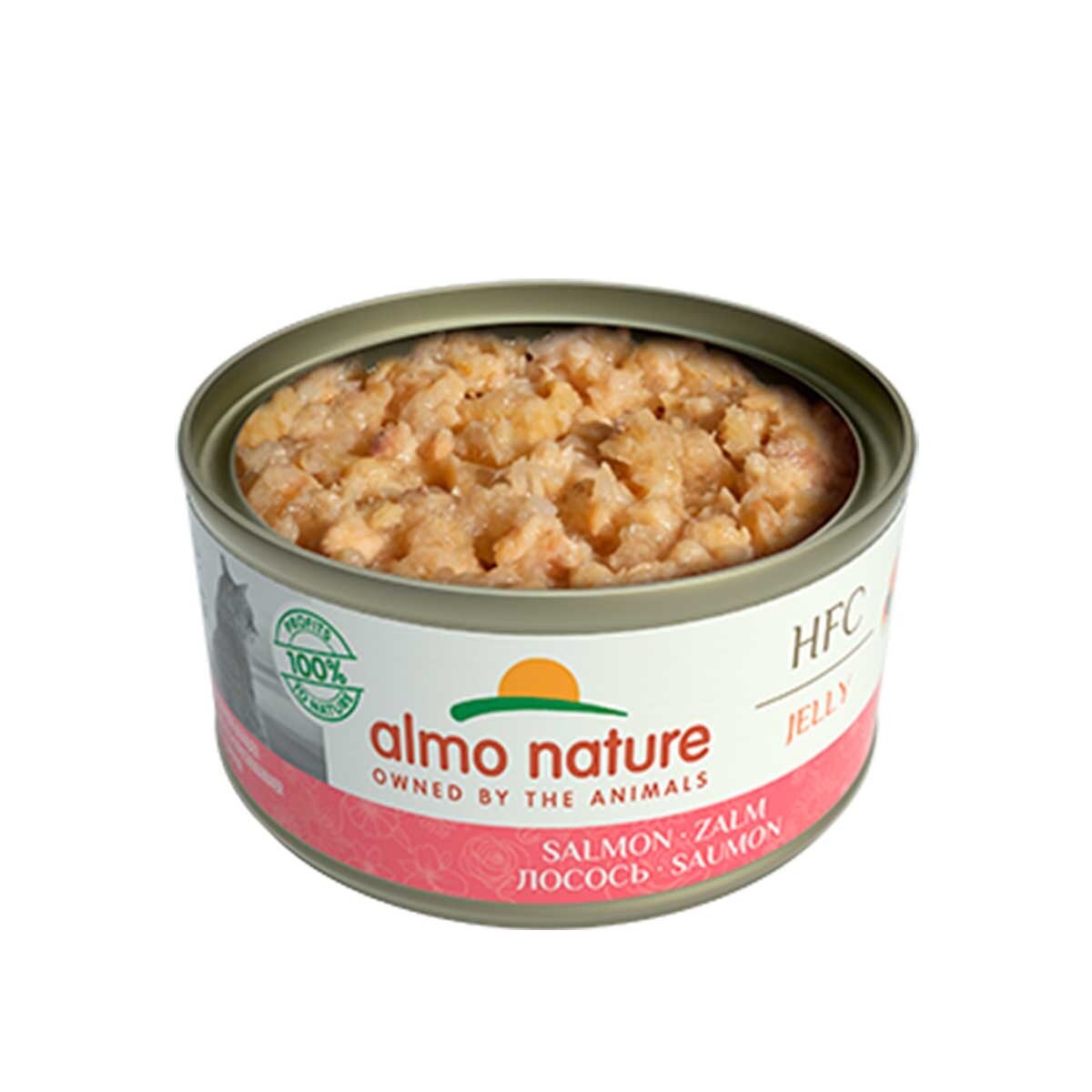 ALMO NATURE Adult Cat Hfc Jelly 70g Can Food - Salmon