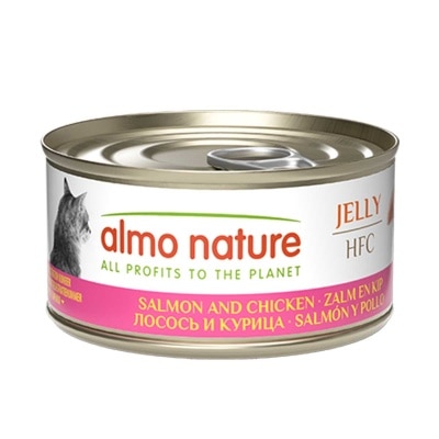 ALMO NATURE 貓-鮭魚雞肉罐頭