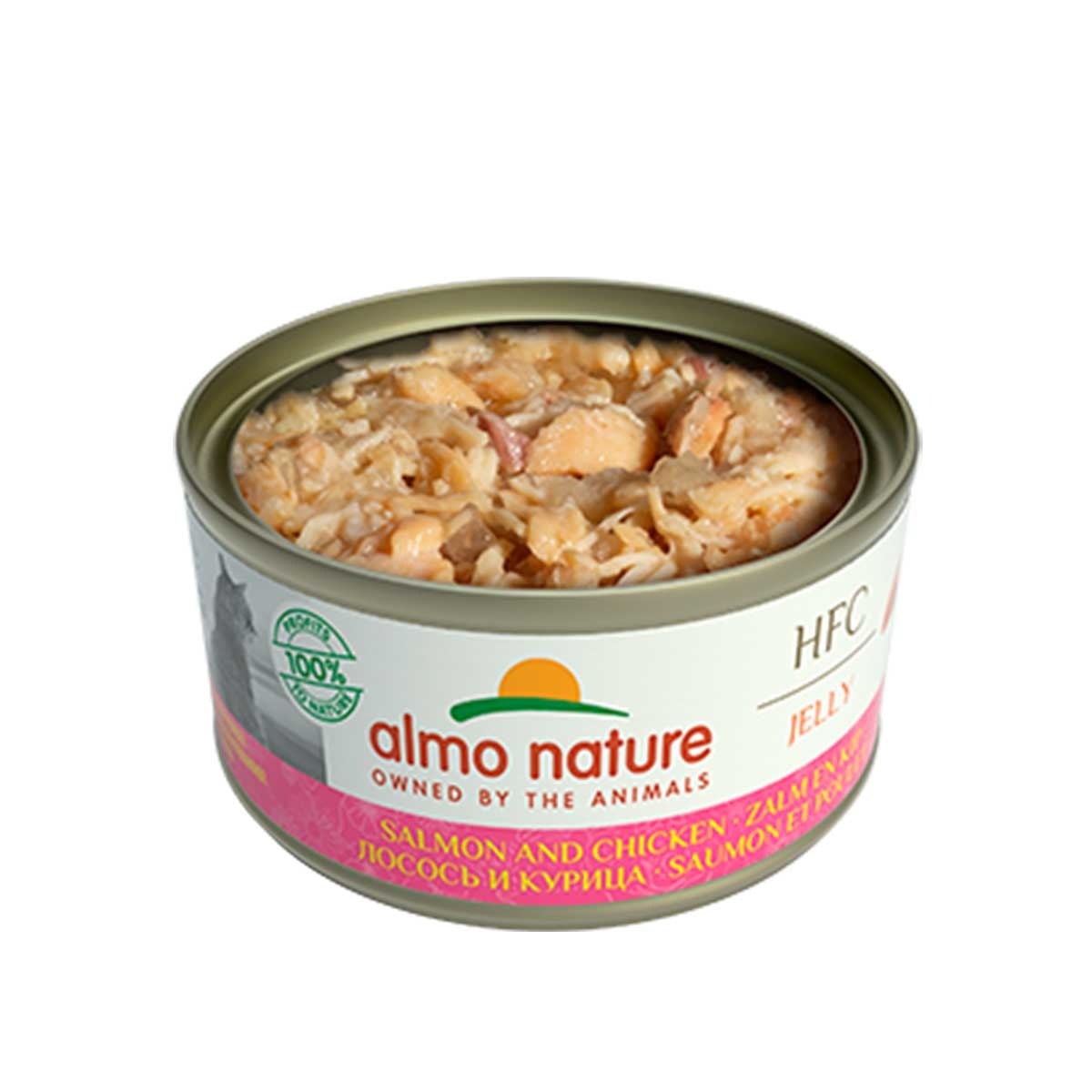 ALMO NATURE 貓-鮭魚雞肉罐頭