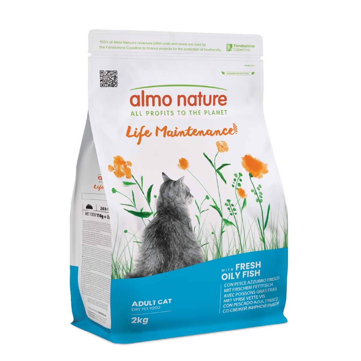 ALMO NATURE Adult Cat Maintenance With Fresh Oily Fish 2kg Dry Food