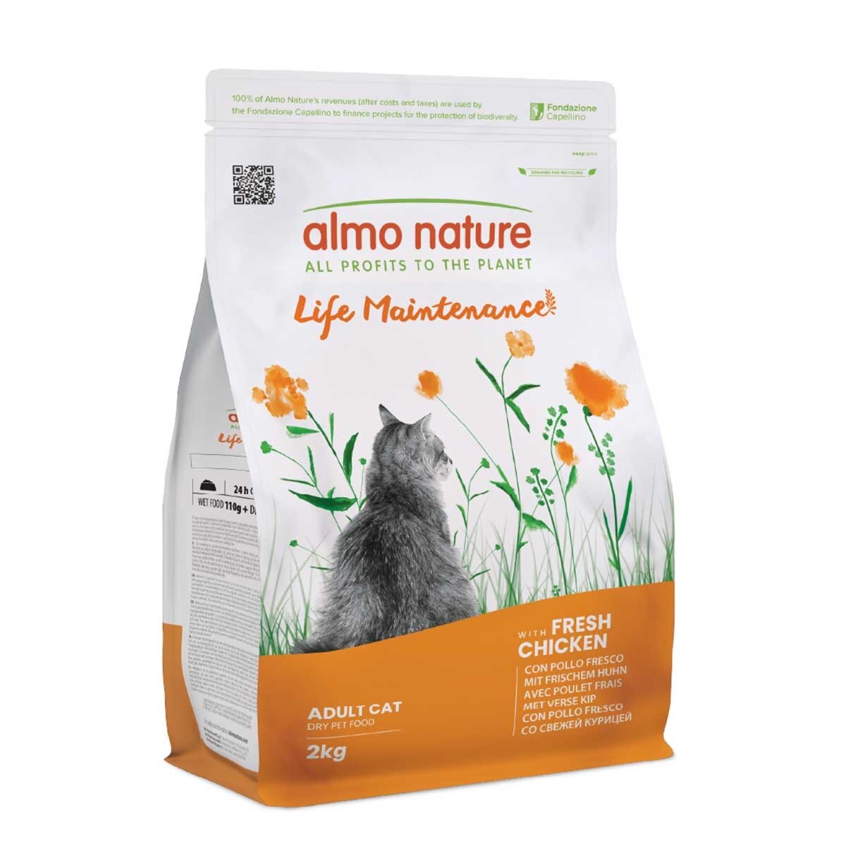 ALMO NATURE Adult Cat Maintenance With Fresh Chicken 2kg Dry Food