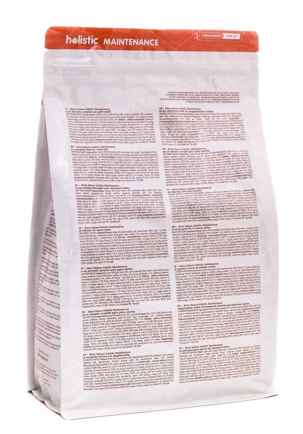 ALMO NATURE Adult Cat Maintenance With Fresh Turkey 2kg Dry Food