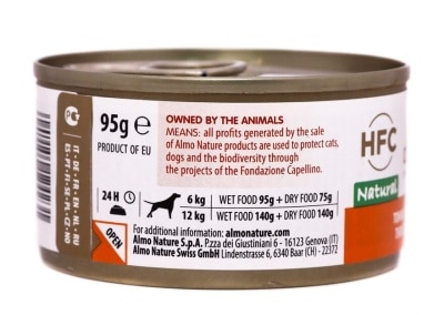 ALMO NATURE Adult Dog Hfc 95g Can Food - Tuna And Chicken