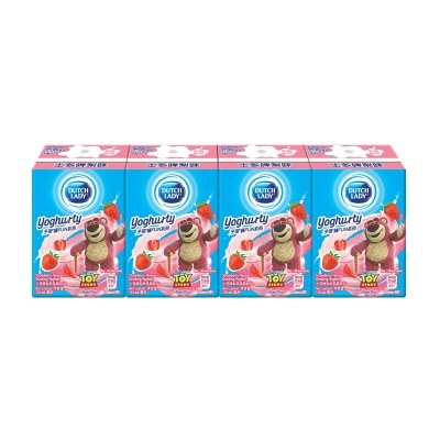 DUTCH LADY Strawberry Flavour Drinking Yoghurt 4 X 110 Ml