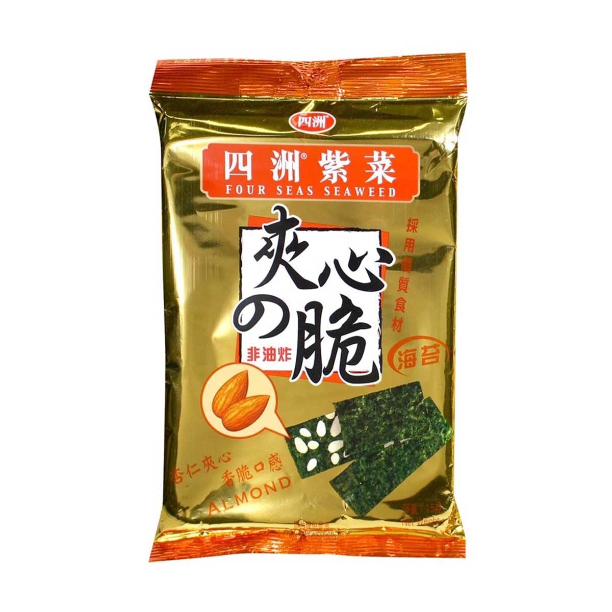 四洲 四洲夾心紫菜杏仁 15g (新舊包裝隨機發送)