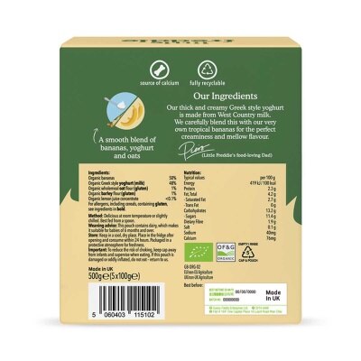 LITTLE FREDDIE Lf Greek Yog Banana Multipack