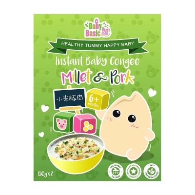 BABY BASIC Org Instant Congee (millet Pork)