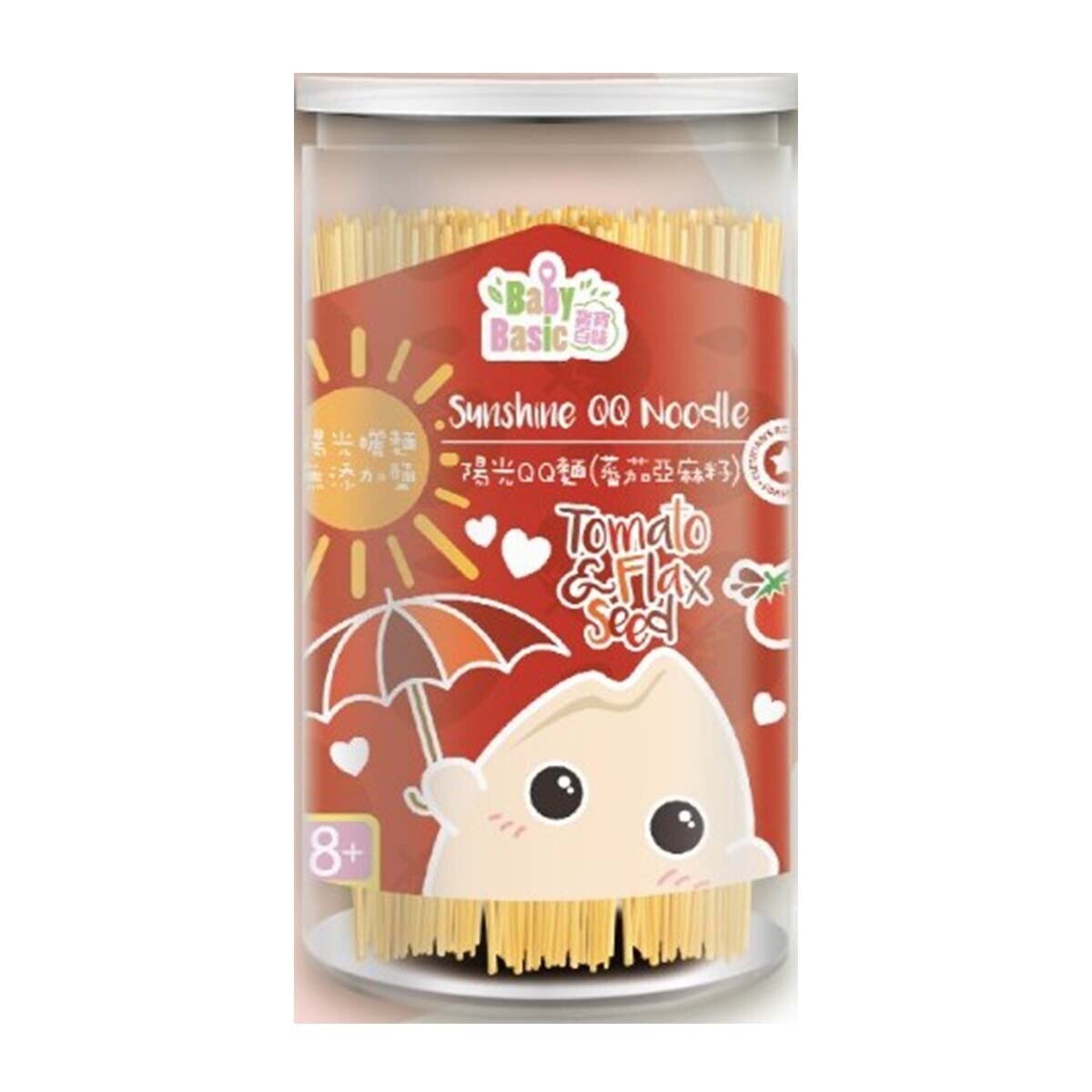 BABY BASIC Sunshine Qq Noodle (tomato & Flax Seed)