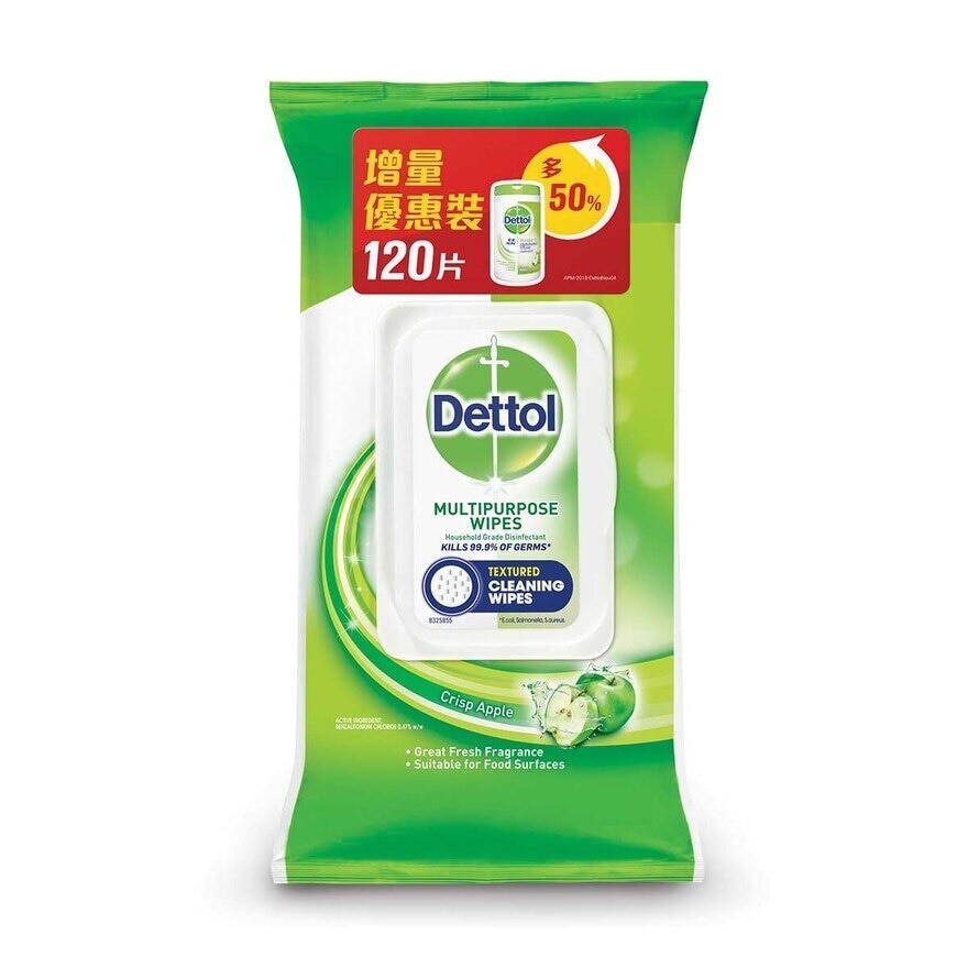 DETTOL Antibacterial Wipes-green Apple