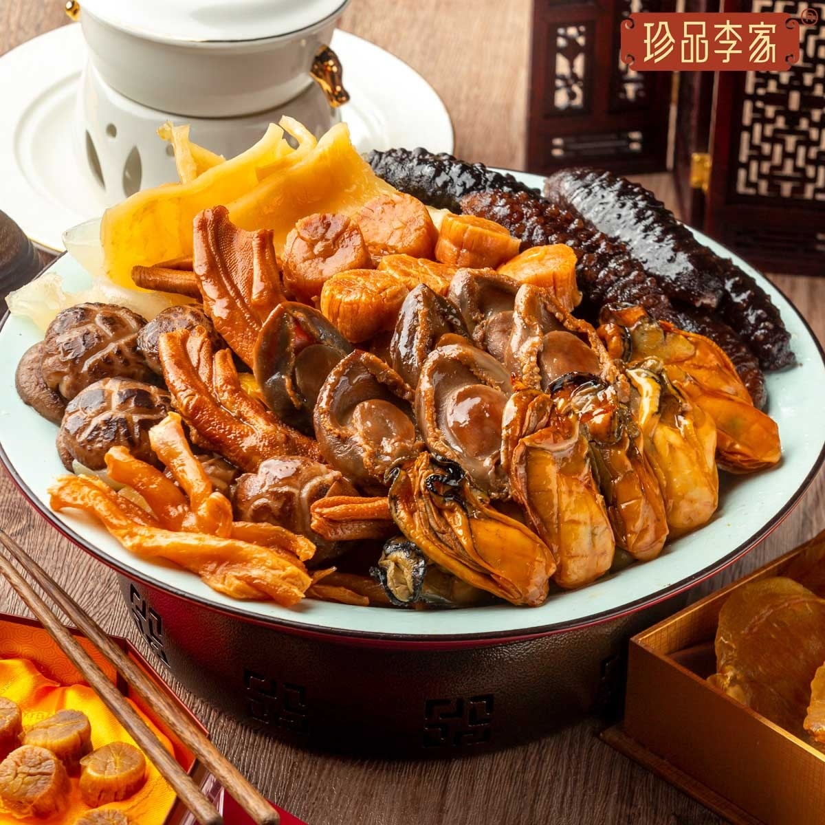 ZHEN PIN LI JIA Deluxe Poon Choi In Abalone Sauce-6p