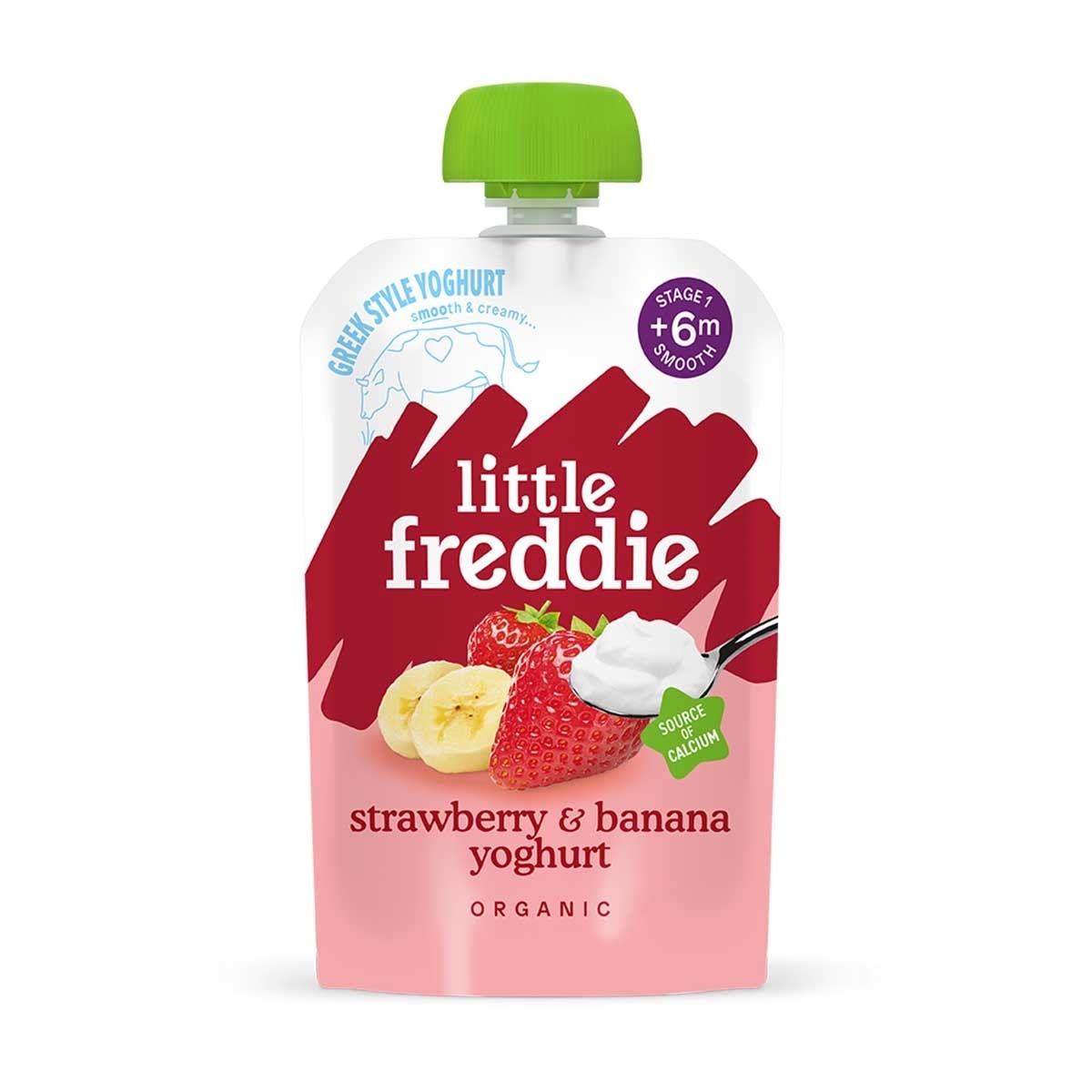 LITTLE FREDDIE Org Straw& Banana Greek Style Yoghur