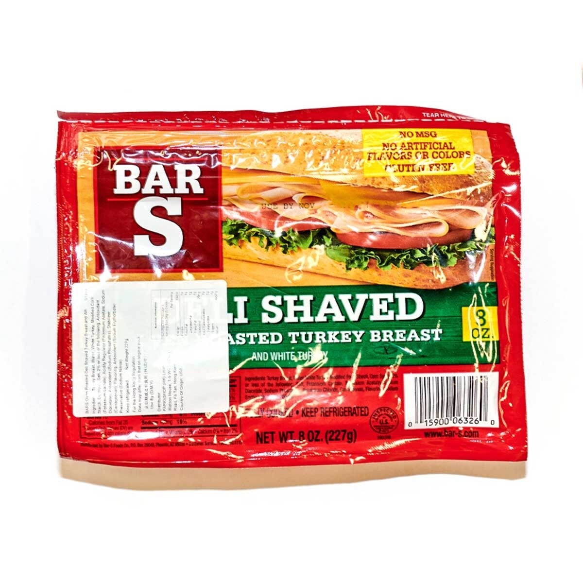 BARS Shaved Turkey Breast