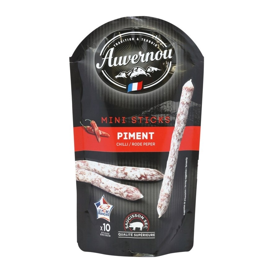 AUVERNOU Mini Stick Sausage With Pepper(chilled 0-4°c)