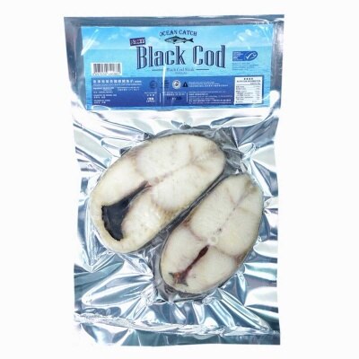 OCEAN MAN Frozen Black Cod steak (msc)[united States](frozen -18°c)
