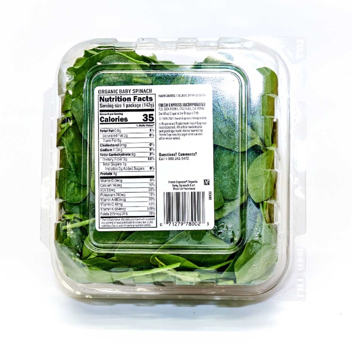 有機菠菜沙律（美國）