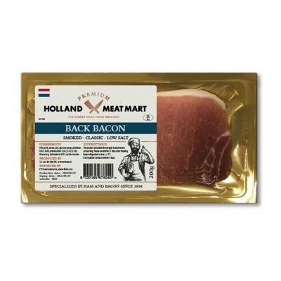 HOLLAND MEAT MART Back Bacon.  [ Netherlands](chilled 0-4°c)