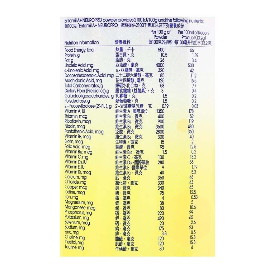 美贊臣 Enfa A+ Neuro Pro智睿系列1號