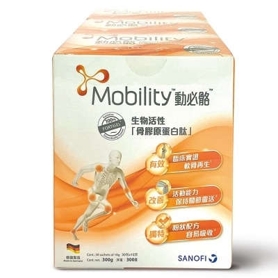 MOBILITY Mobility Bioactive Collagen Peptide (100% Fortigel) 30 Packs X 3 Boxes
