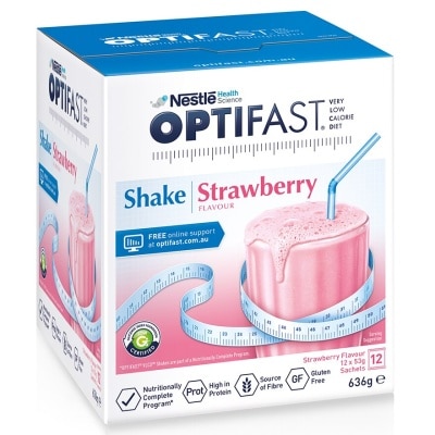 NESTLE Optifast Shake Strawberry 12s