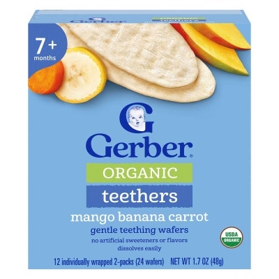 GERBER Organic Teethers Mango Banana Carrot