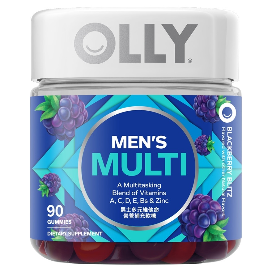OLLY OLLY男士多元維他命營養補充軟糖90粒