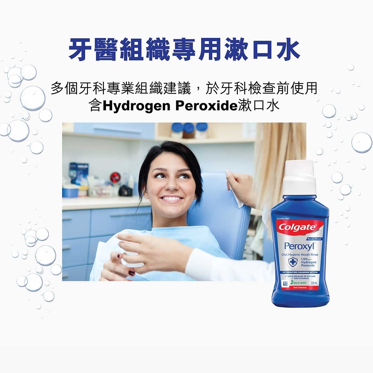高露潔 [牙醫專業產品系列] Peroxyl 有效殺滅口腔細菌控制感染漱口水 (清新薄荷味)