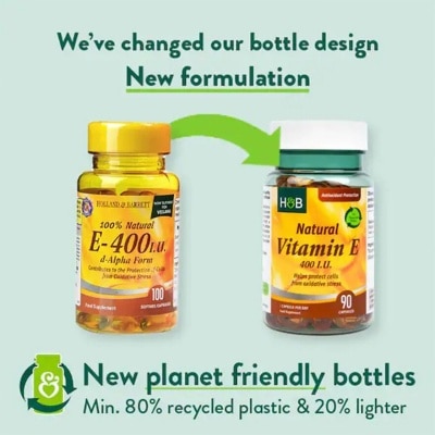 HOLLAND&BARRETT Natural Vitamin E  400iu 90s