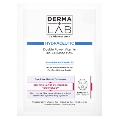 DERMA LAB Double Power Vitamin Bio-cellulose Mask 25mlx3