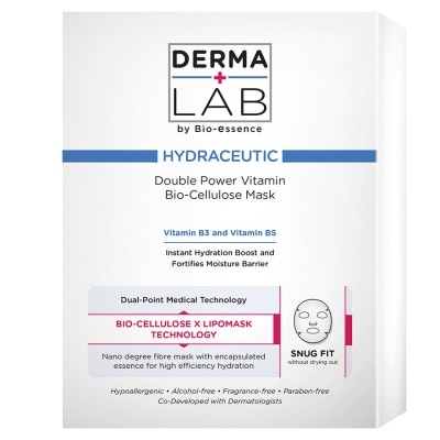 DERMA LAB Double Power Vitamin Bio-cellulose Mask 25mlx3