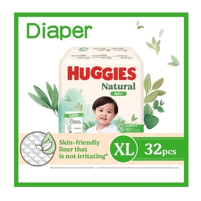 HUGGIES Huggies Natural Diaper Xl 32s