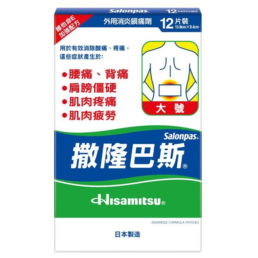 SALONPAS Salonpas Plaster Large 12's