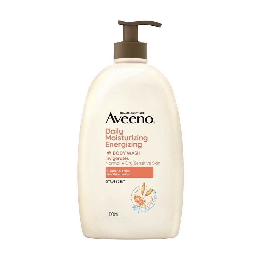 AVEENO Dm Energizing Body Wash 1l