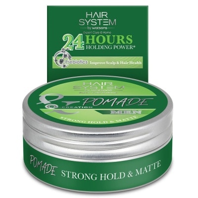 HAIR SYS BY WATSONS Strong Hold & Matt Pomade 75g