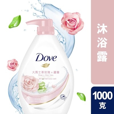 多芬 DOVE多芬玫瑰水&蘆薈沐浴乳1000克