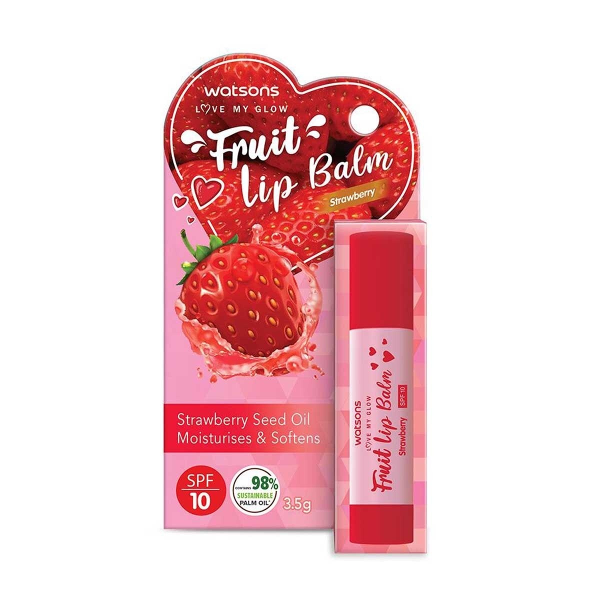 WATSONS Fruit Lip Balm Strawberry Spf10