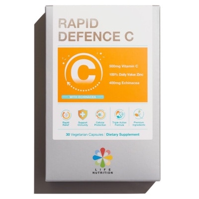 LIFE NUTRITION Rapid Defence C W/ Echinacea 30s