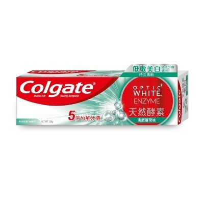 COLGATE Optic White Enzyme Toothpaste Forest Mint Flavour 120g