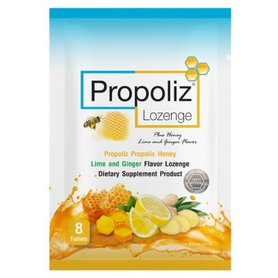 PROPOLIZ Propolis Honey Lozenge (lime & Ginger Flavor) 8's