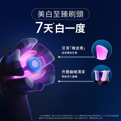ORAL B Io&nbsp;美白至臻刷頭4支裝(白色) (新舊包裝隨機發貨)