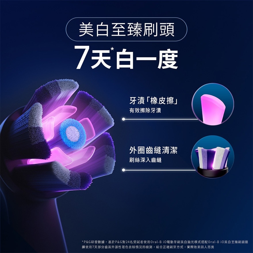 ORAL B Io&nbsp;美白至臻刷頭4支裝(白色) (新舊包裝隨機發貨)