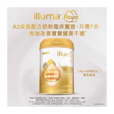 ILLUMA Illuma® Atwo A2 Β-casein Stage 4 Growing-up Formula 850g